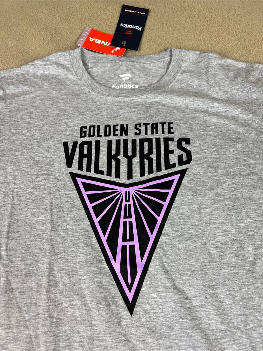 Fanatics WNBA Golden State Valkyries T-Shirt. Gray. Official. Men's Sz Large - Picture 4 of 8